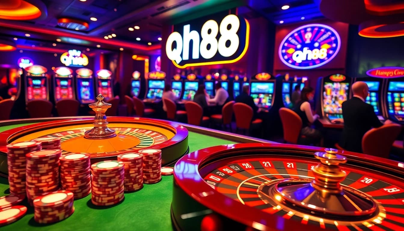Experience the excitement at qh88 with vibrant casino tables and thrilling games.