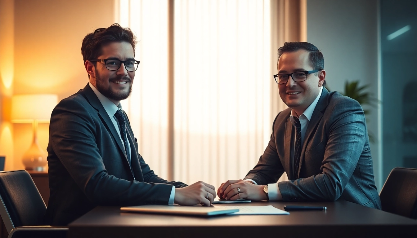 Headhunter im Büro arbeitet an der Entwicklung von Karrierestrategien.
