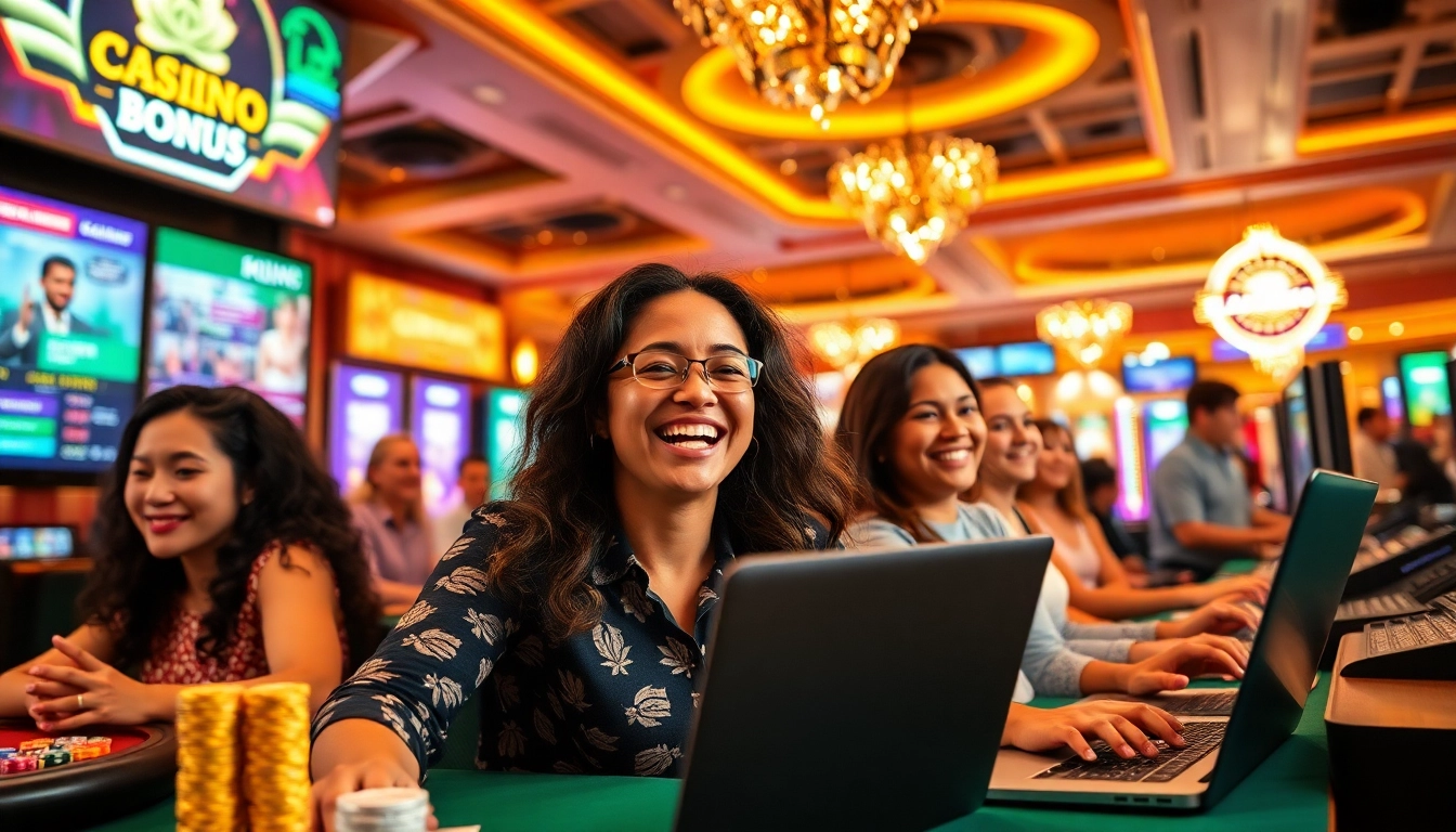 Experience exciting offers with online casino no deposit bonus promotions in a lively gaming environment.