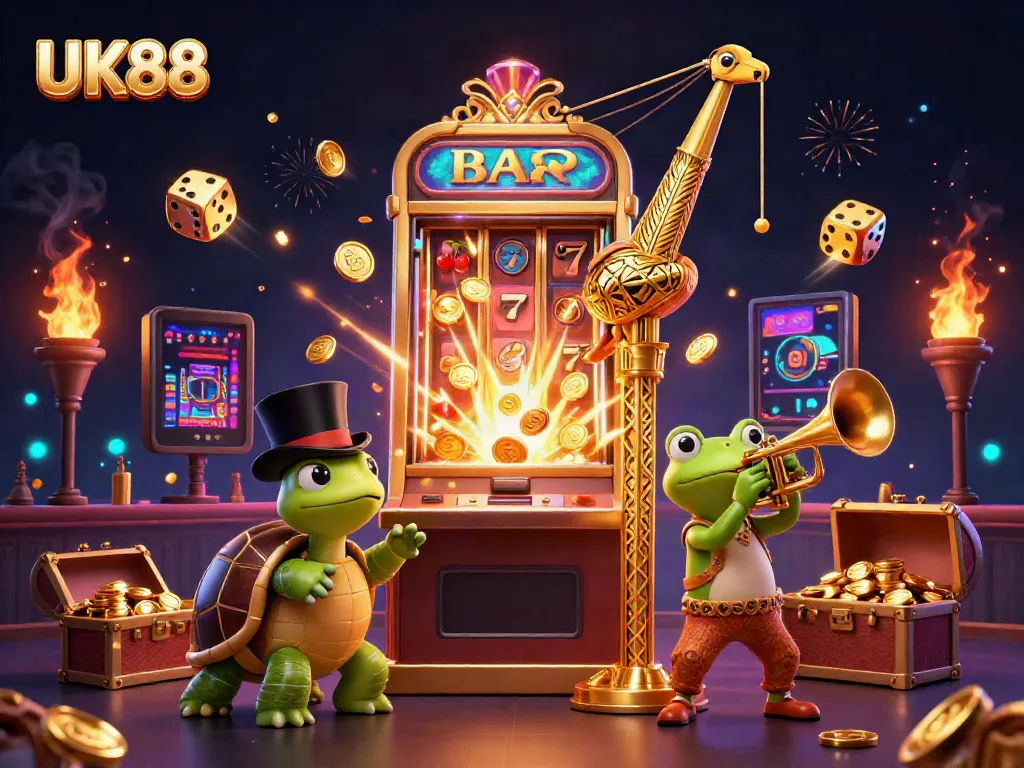 Experience vibrant gaming action at UK88 with thrilling jackpots and colorful casino elements.
