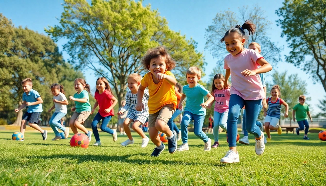 Jetzt Details ansehen zu spannenden Bewegungsspielen fuer Kinder im Freien.