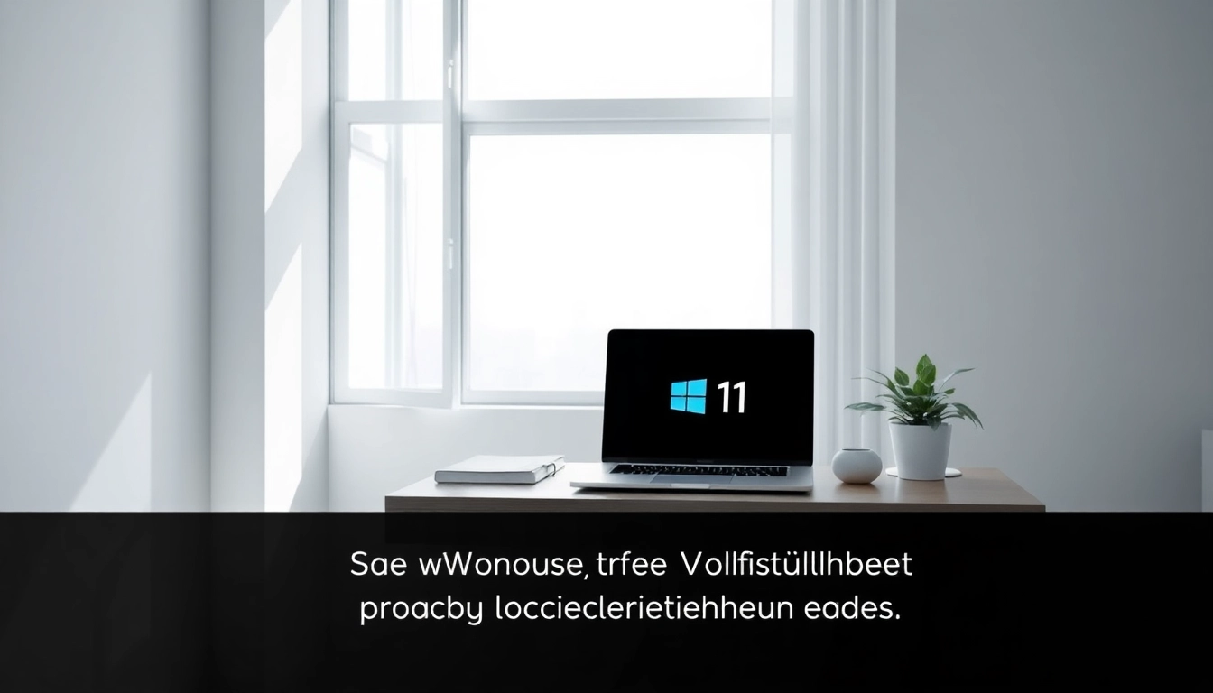 Schöner moderner Arbeitsplatz fördert die Produktivität, ideal für Windows 11 Vollversion kaufen ohne Abonnement.
