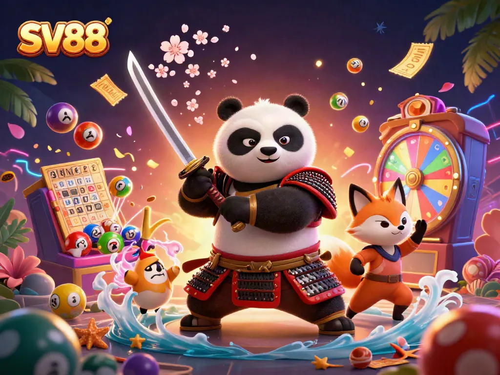 Engage thrillingly in SV88 with a dynamic scene of colorful lottery games bursting with energy.