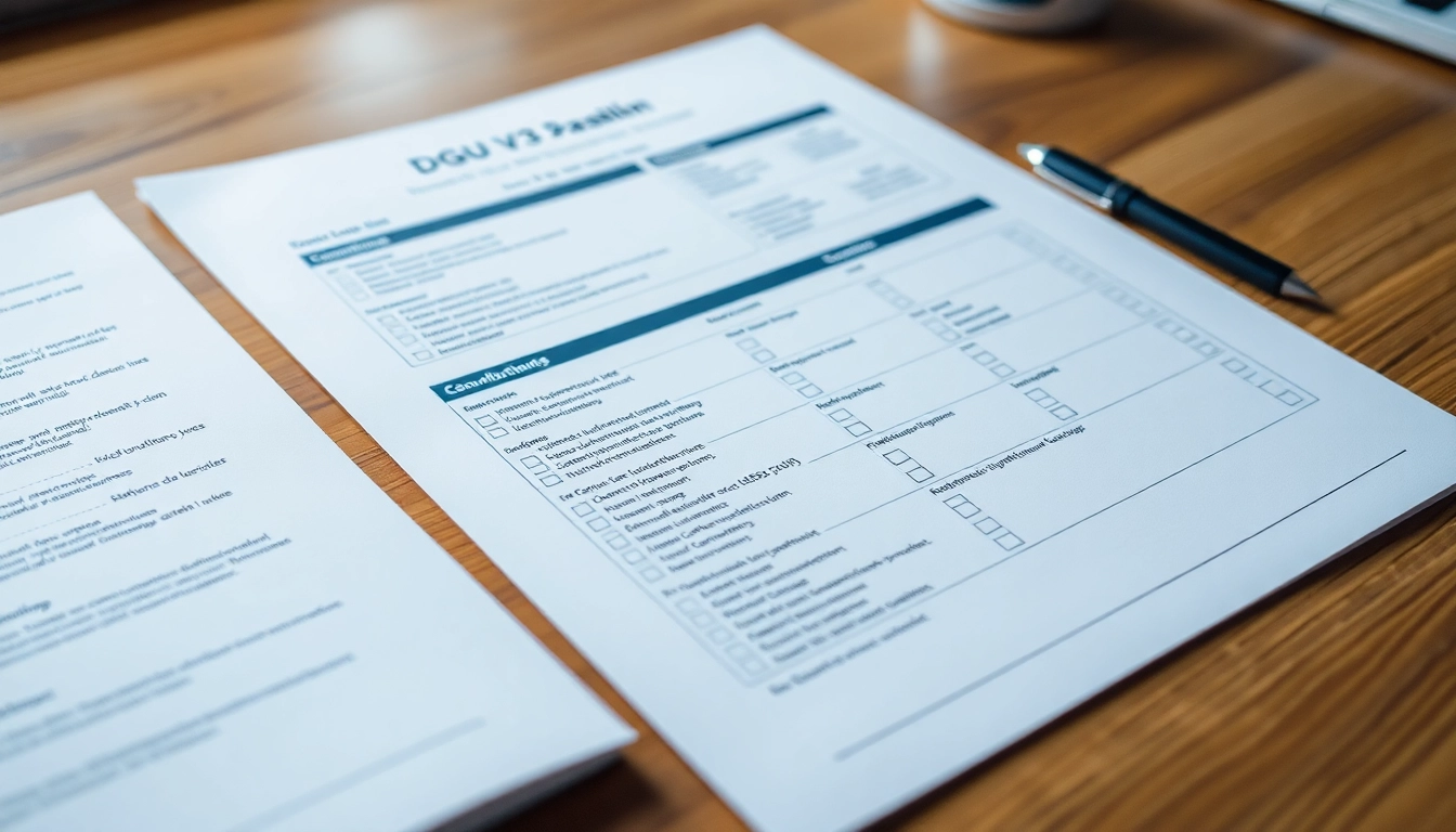 Reviewing a checklist for the DGUV V3 Prüfung while ensuring workplace safety compliance.