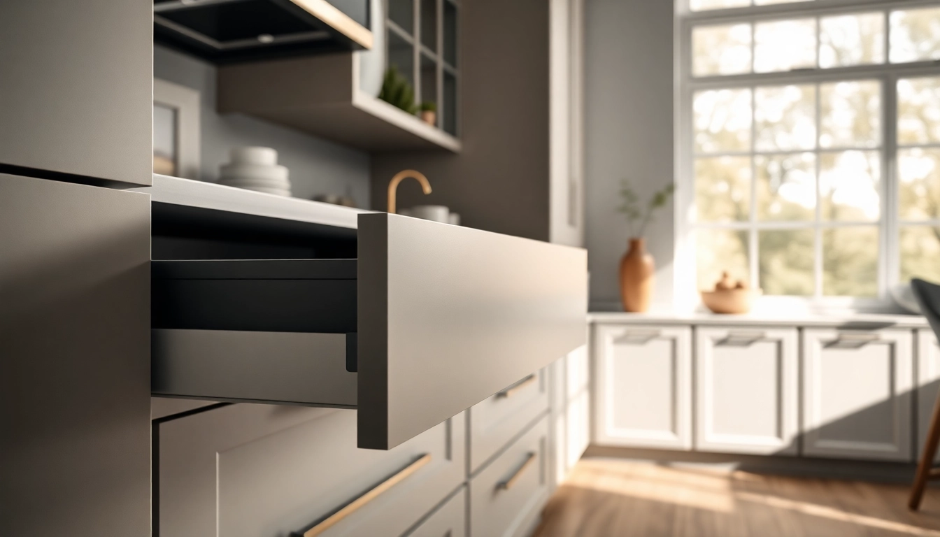 Optimale Nutzung des Double Wall Drawer Systems im eleganten Küchenschrank.