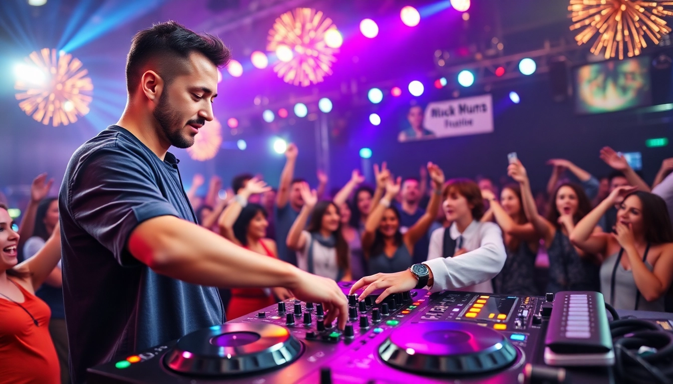 DJ in München begeistert die Menge auf einer unvergesslichen Tanzparty.