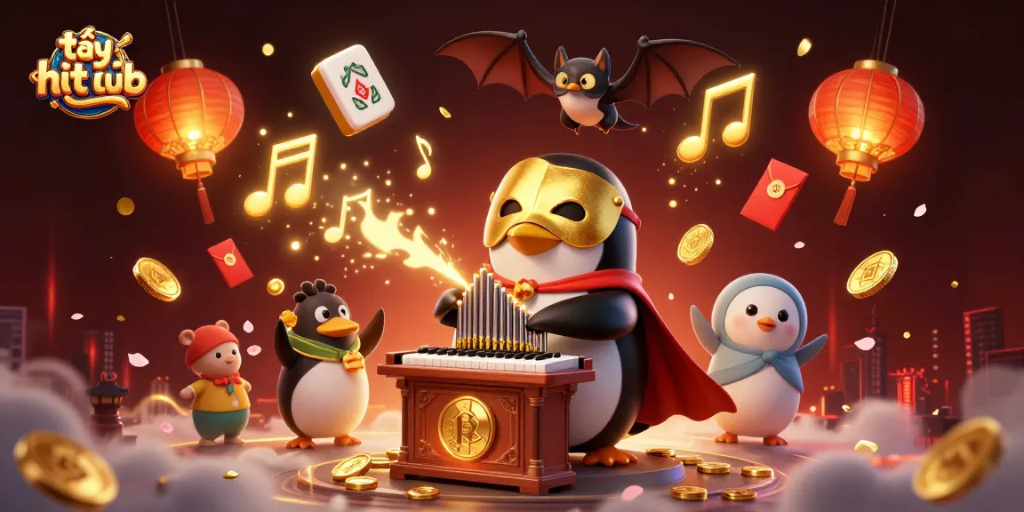 Engage with exciting games by tải hit club in a vibrant casino-themed digital scene full of immersive elements.