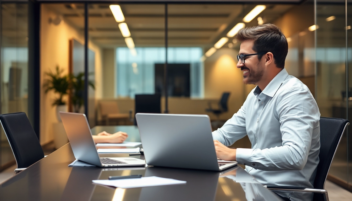 Headhunter Braunschweig: Professioneller Personalberater im Gespräch mit einem Kandidaten in einem modernen Büro.