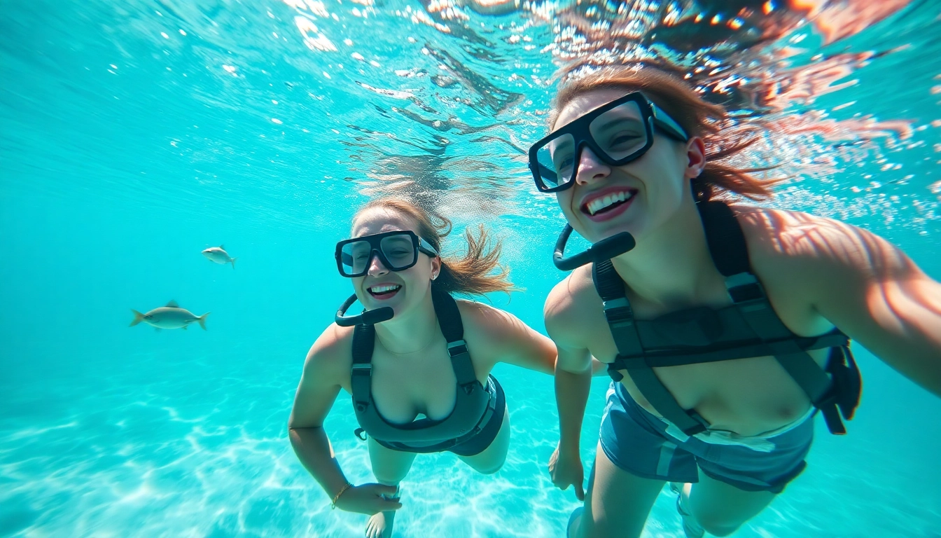 Tauchen in Playa del Carmen: Taucher erkunden farbenfrohe Riffe mit klaren Wassern.