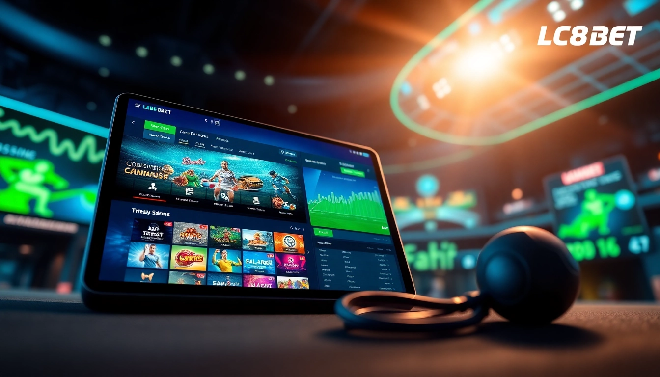 Experience the excitement of LC88 BET through a vibrant online betting platform.