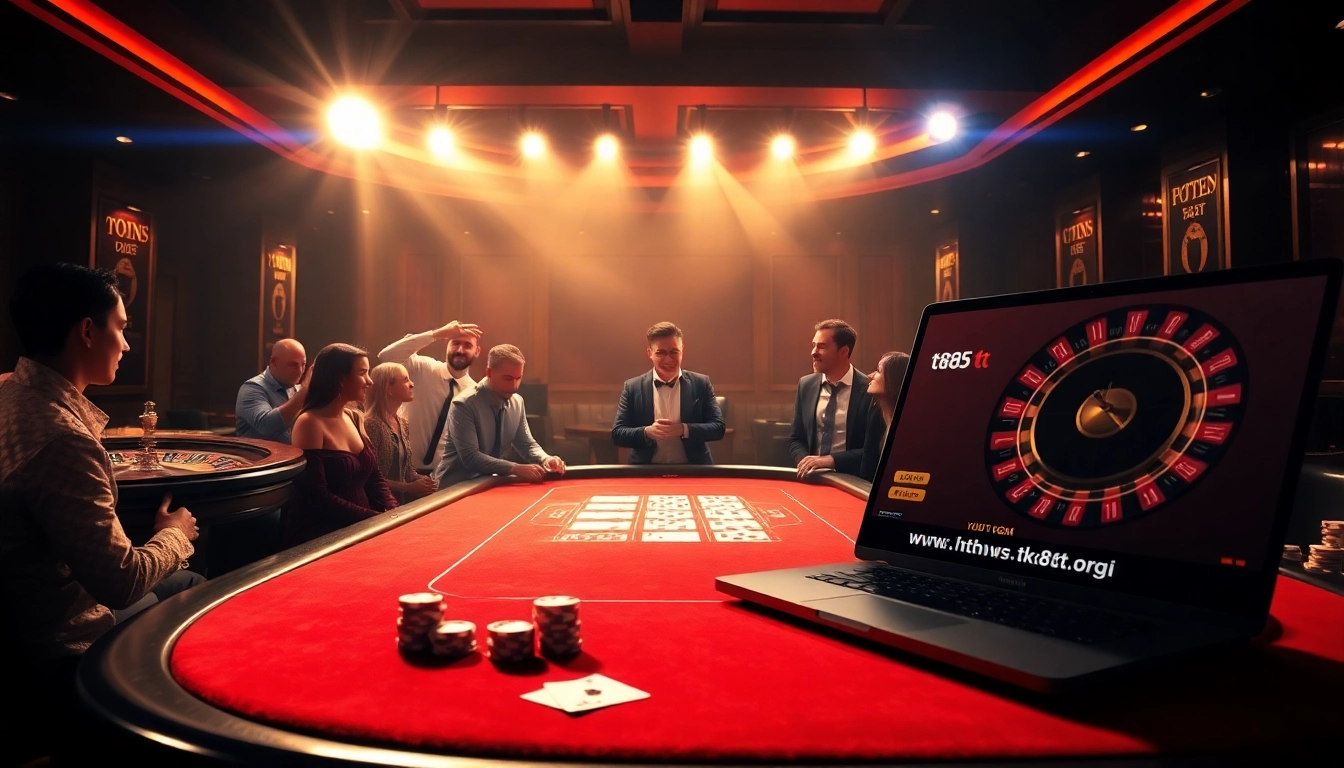 Experience exciting online betting at https://tk88t.org/ with luxurious cards and vibrant casino tables.