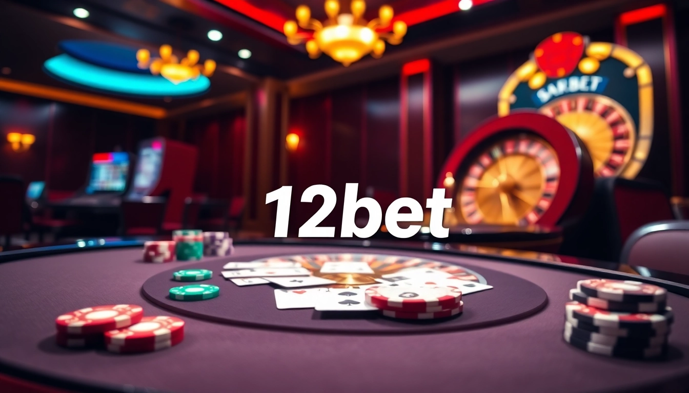 Engage with thrilling games at 12bet online casino, featuring interactive gaming elements.