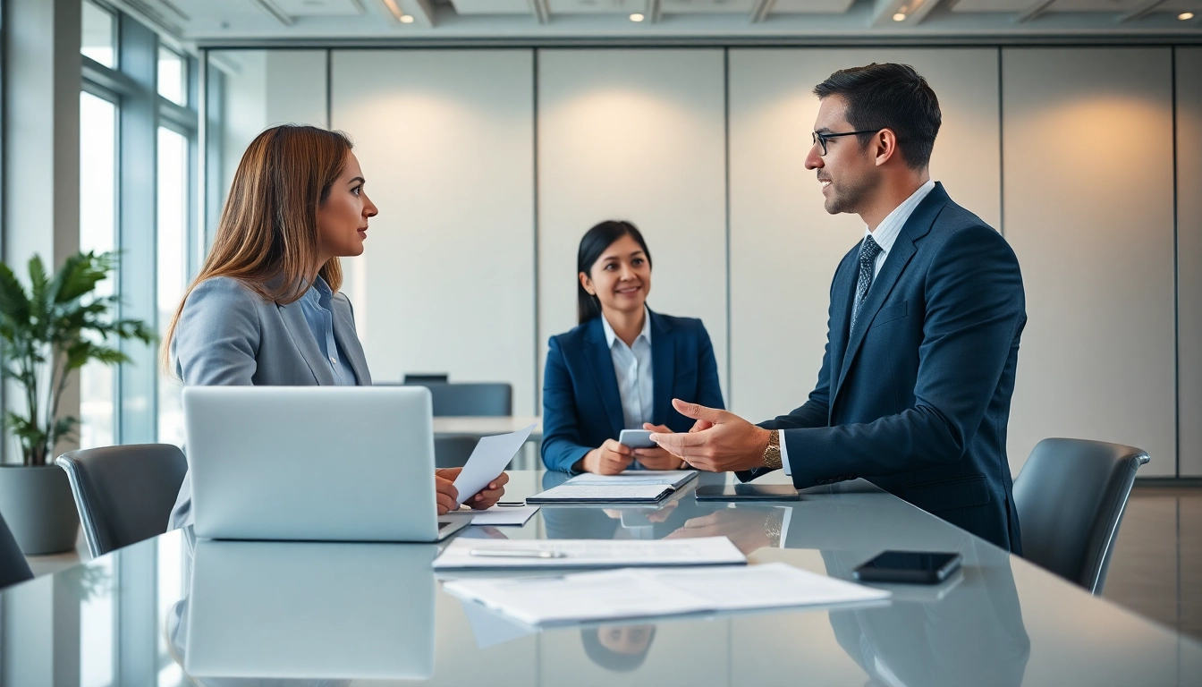 Headhunter Schweiz im Gespräch mit einem Kandidaten über Karrierechancen