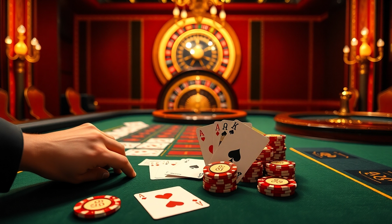 Experience table gaming excitement at 88i casino with vibrant poker chips and cards.