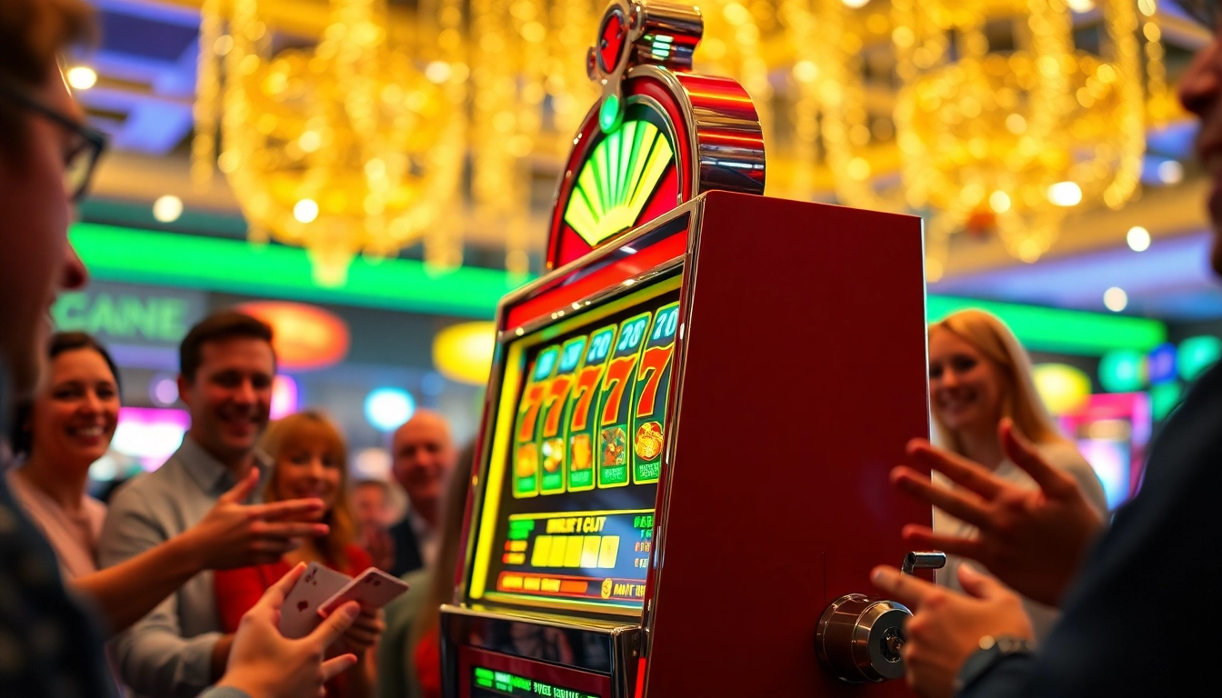 ทดลองเล่นสล็อต ด้วยเครื่องสล็อตที่เต็มไปด้วยแสงและความสนุกสนาน
